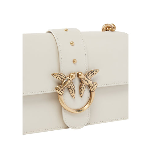 Pinko Borsa a spalla Borsa Donna tracolla Love One Mini Bianco oro P25 - PINKO 100059A0F1 - Z14Q - UNI - Francavilla Moda